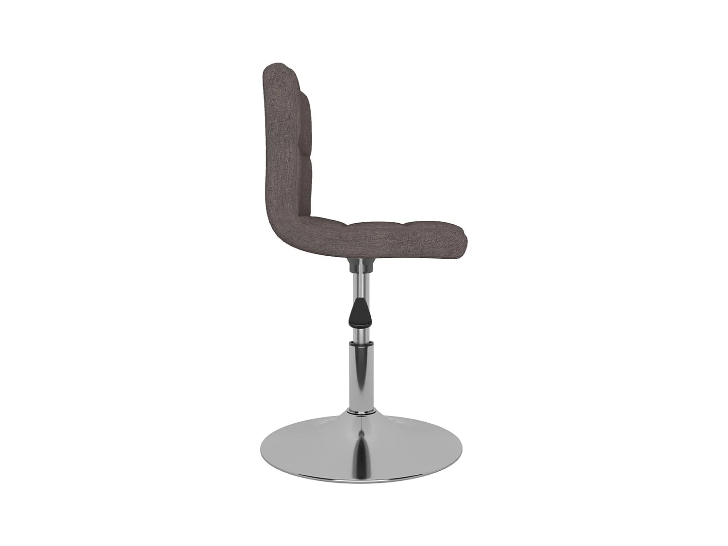 Chaise pivotante de salle à manger Taupe Tissu