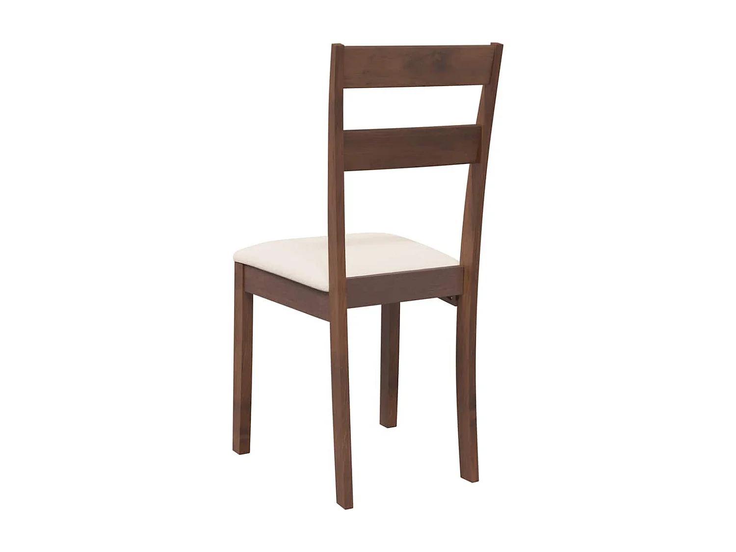 Sillas de comedor con cojines 2 unidades madera maciza marrón caucho