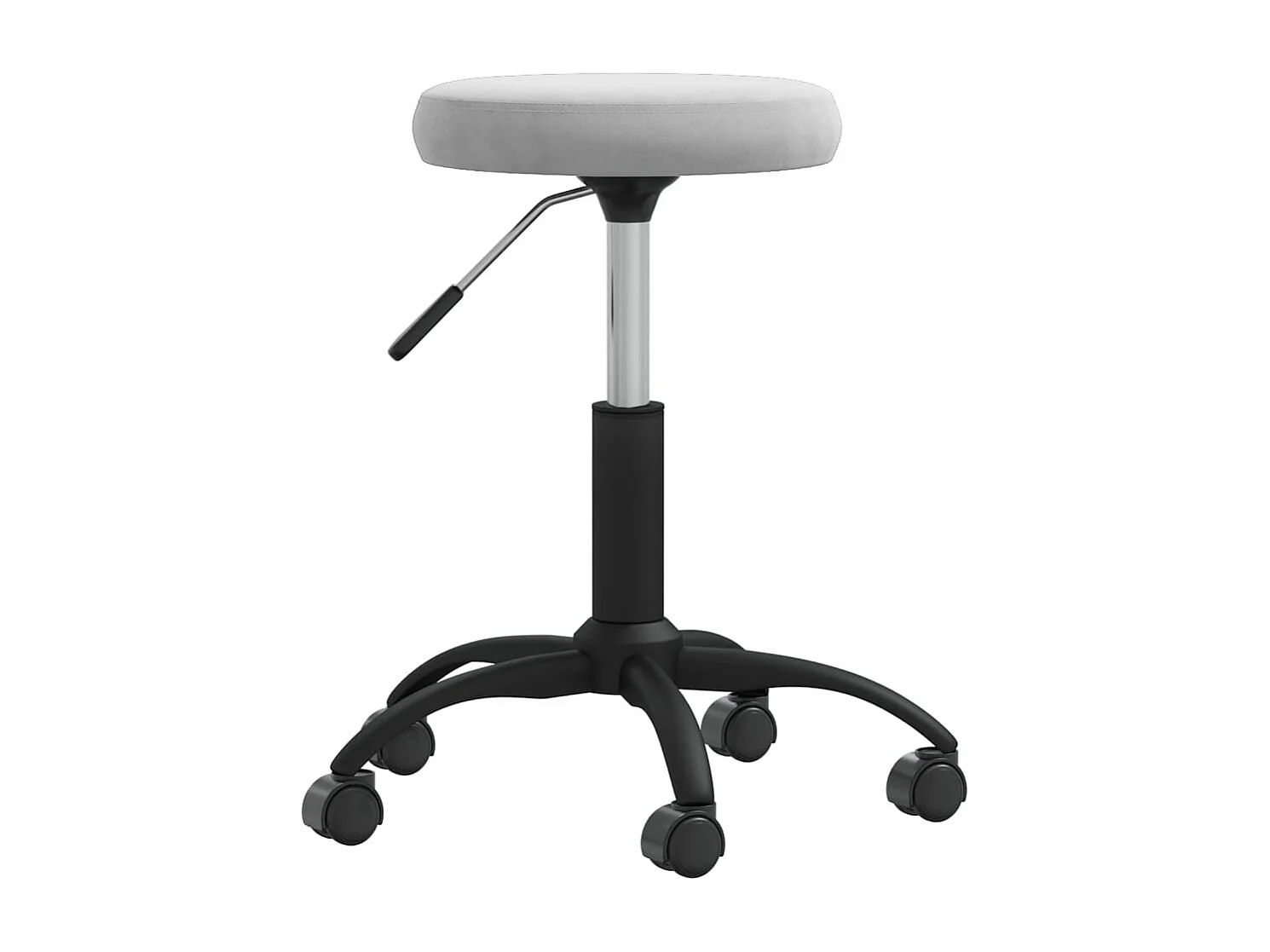 Chaise de salle à manger Gris clair Velours