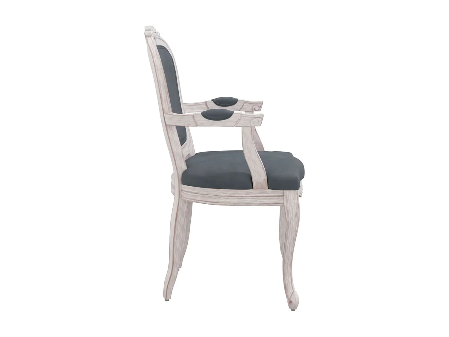 Chaises à manger 2 pièces gris foncé 62x59,5x100,5 cm velours