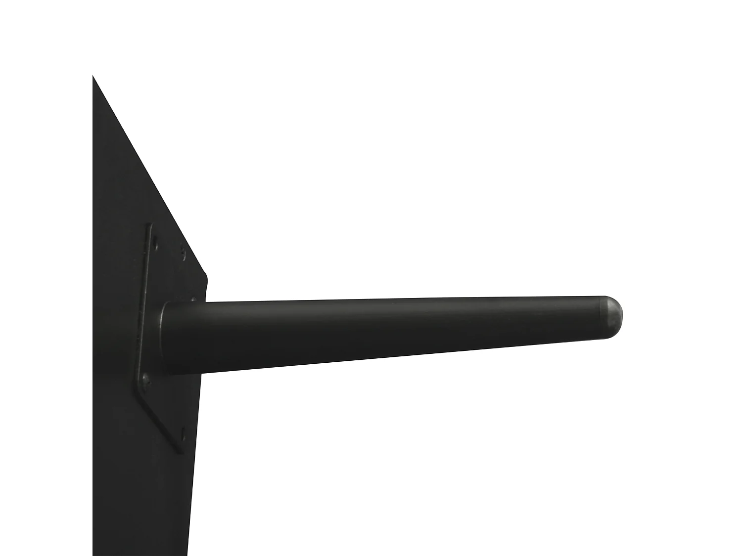 Buffet 120x38x79,5cm - avec 3 portes - avec pieds en métal + portes vitrées - noir