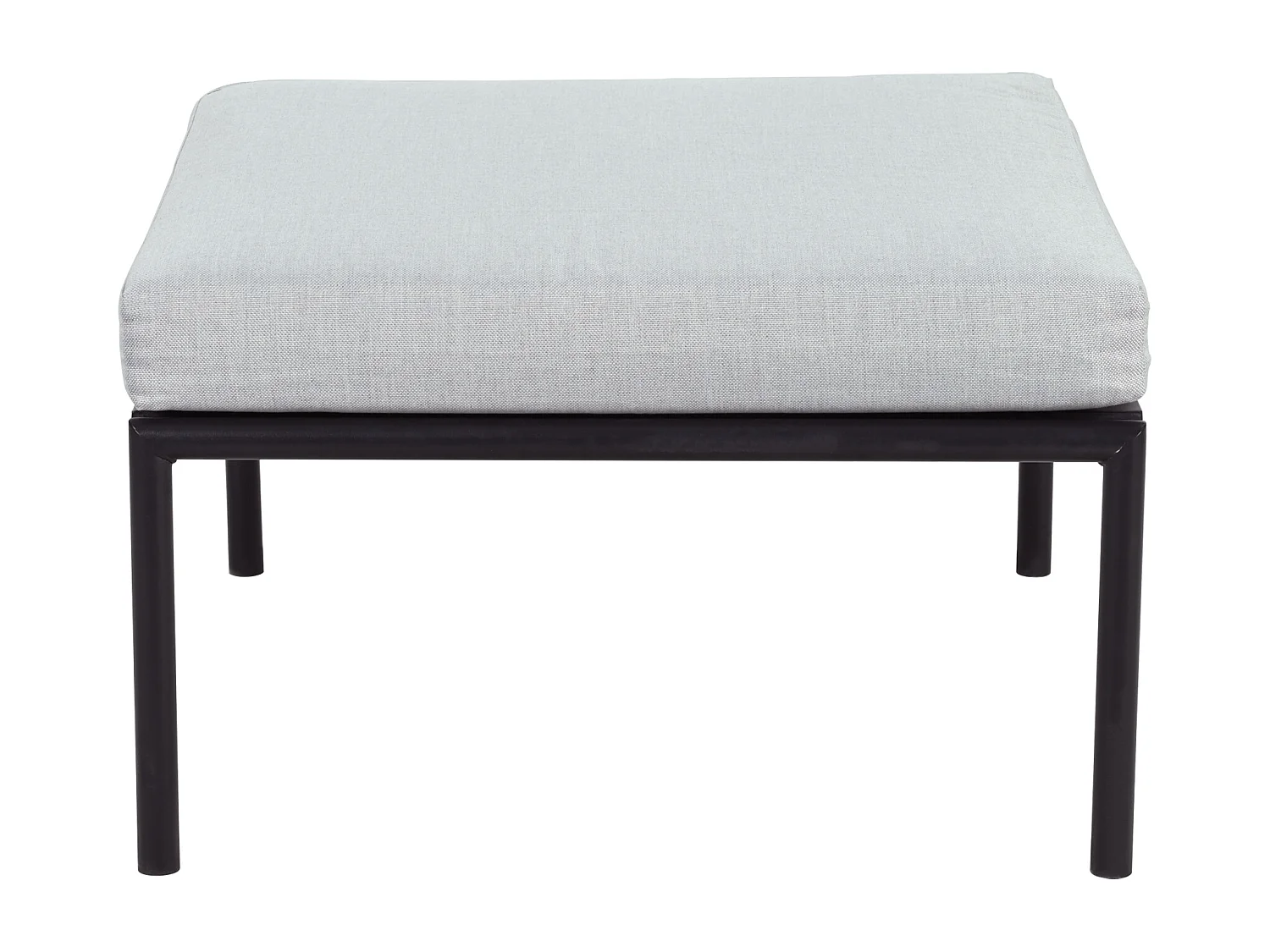 Tuinsalon, 4 plaatsen - Tuinmeubelset, hoekbank + 2 lage tafels + voetensteun, dik touwweefsel, grijs