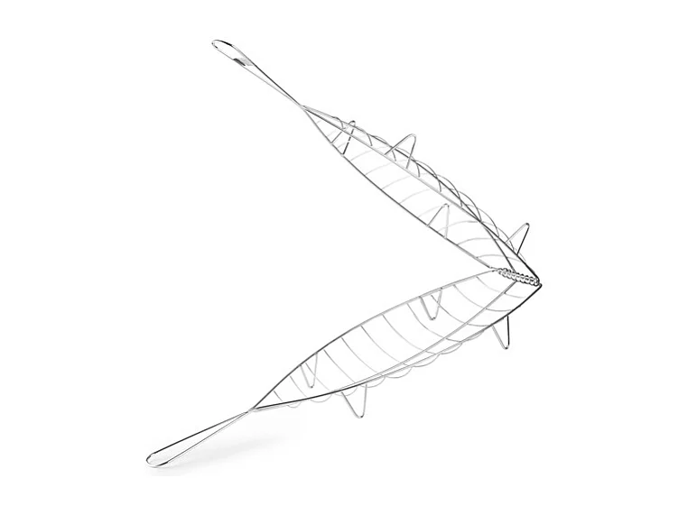 Grill à poisson inox 42x16 cm