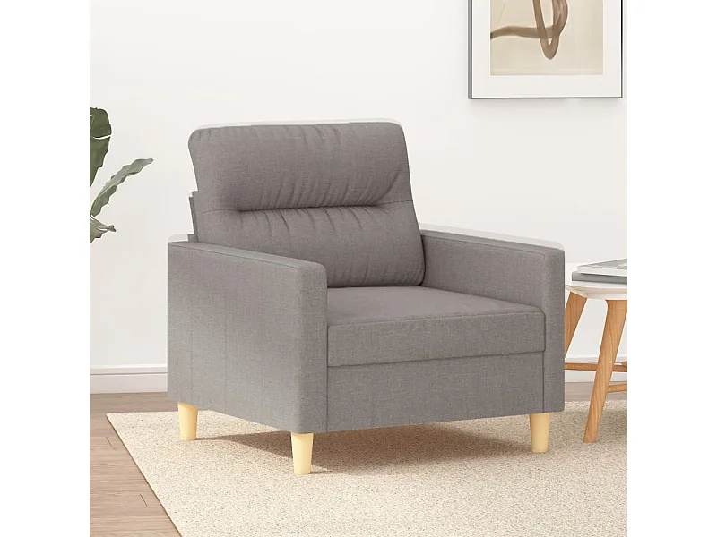 Fauteuil 60 cm stof taupe