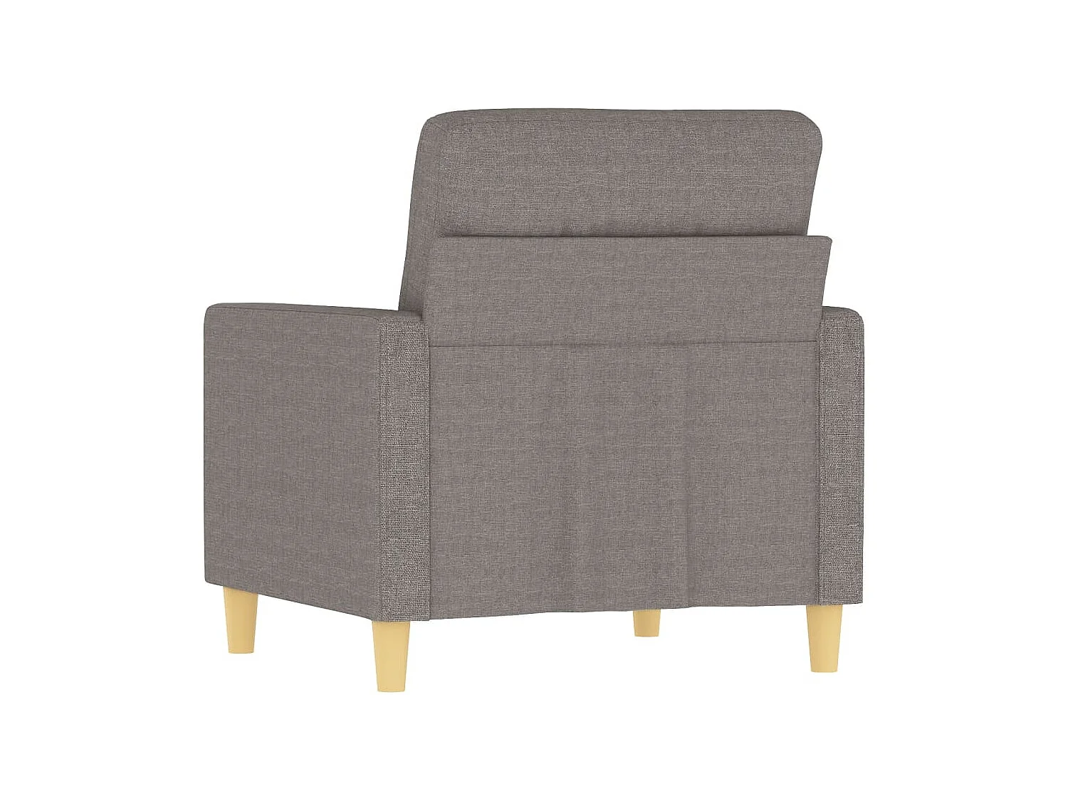 Fauteuil Taupe 60 cm Tissu