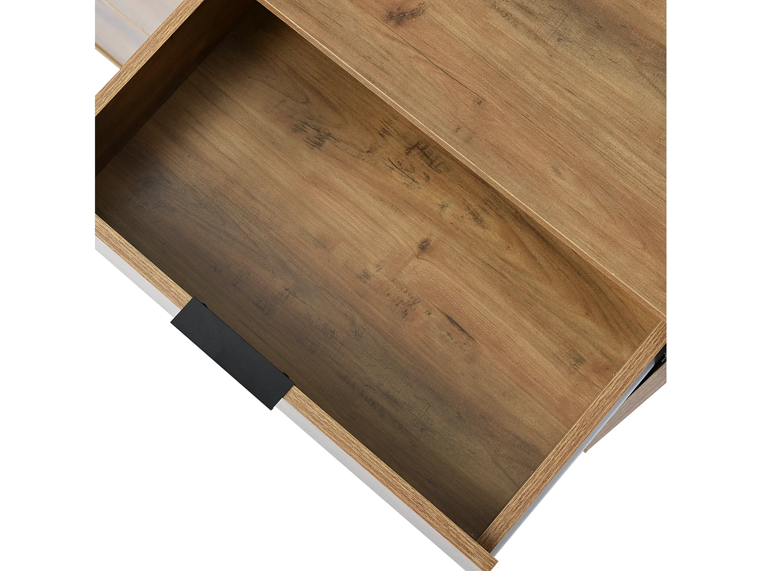 URBAN MEUBLE Buffet effet bois chêne foncé 6 tiroirs 120x40x76cm