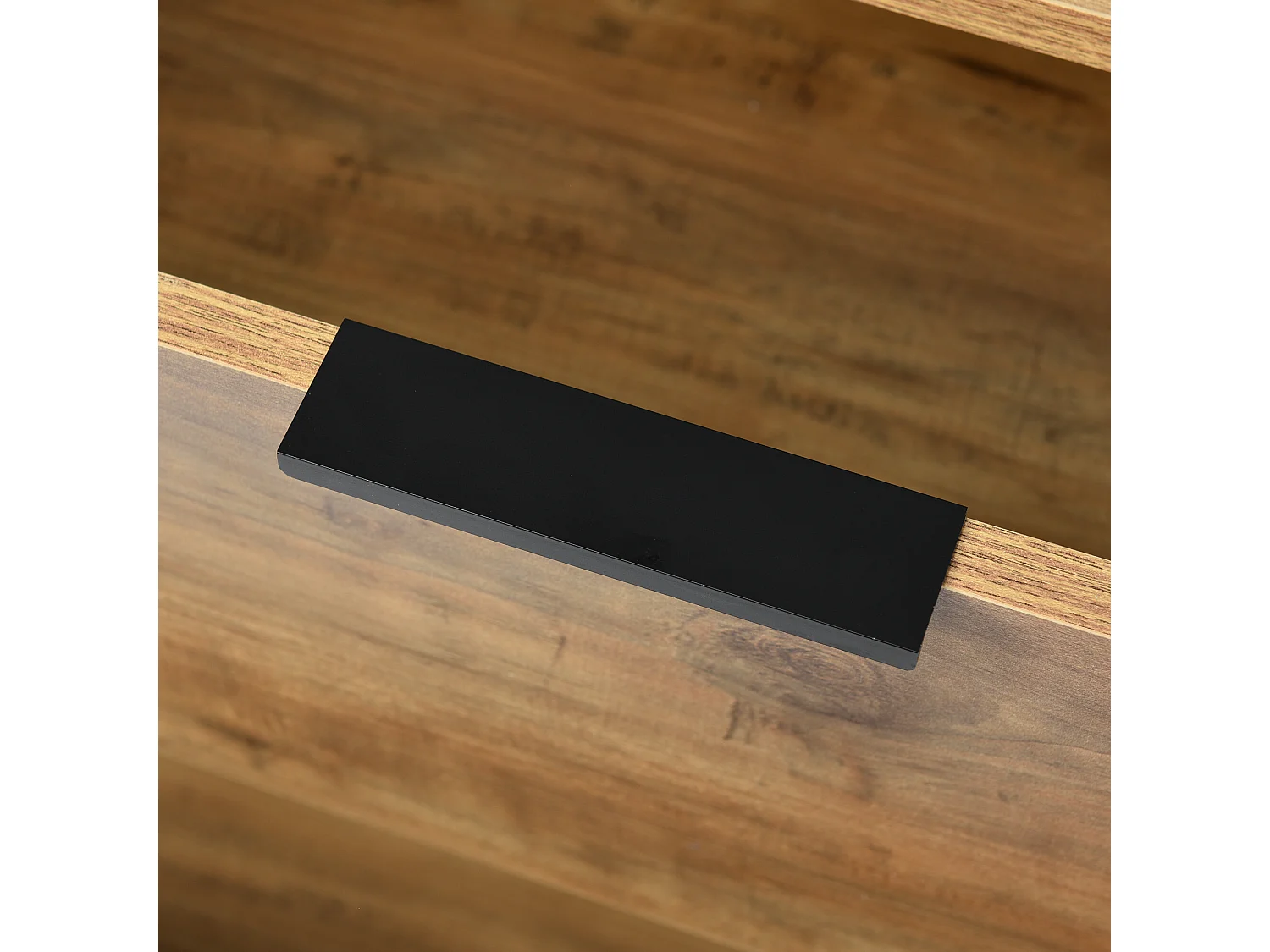 URBAN MEUBLE Buffet effet bois chêne foncé 6 tiroirs 120x40x76cm