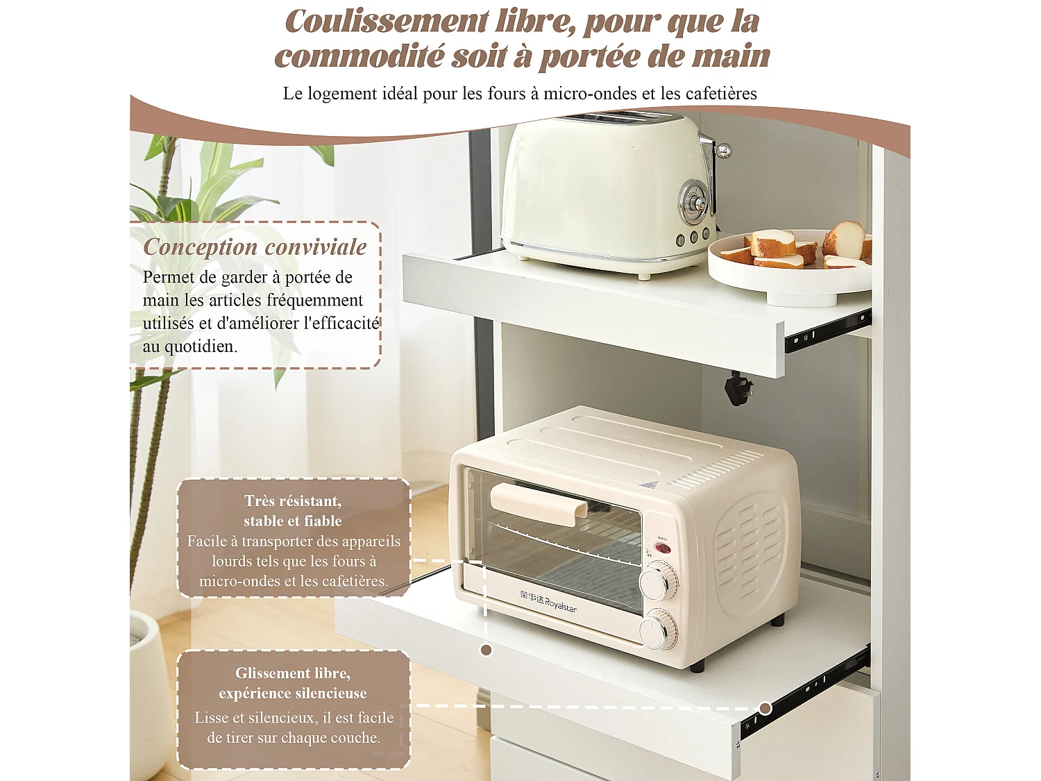 URBAN MEUBLE Armoires de cuisine blanc 2 portes 2 tiroirs 2 autoportantes coulissants 59*45*200cm