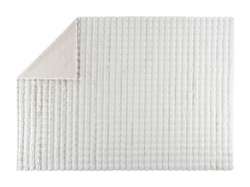 Tapis Imitation Fourrure "Novis" 160x230cm Blanc