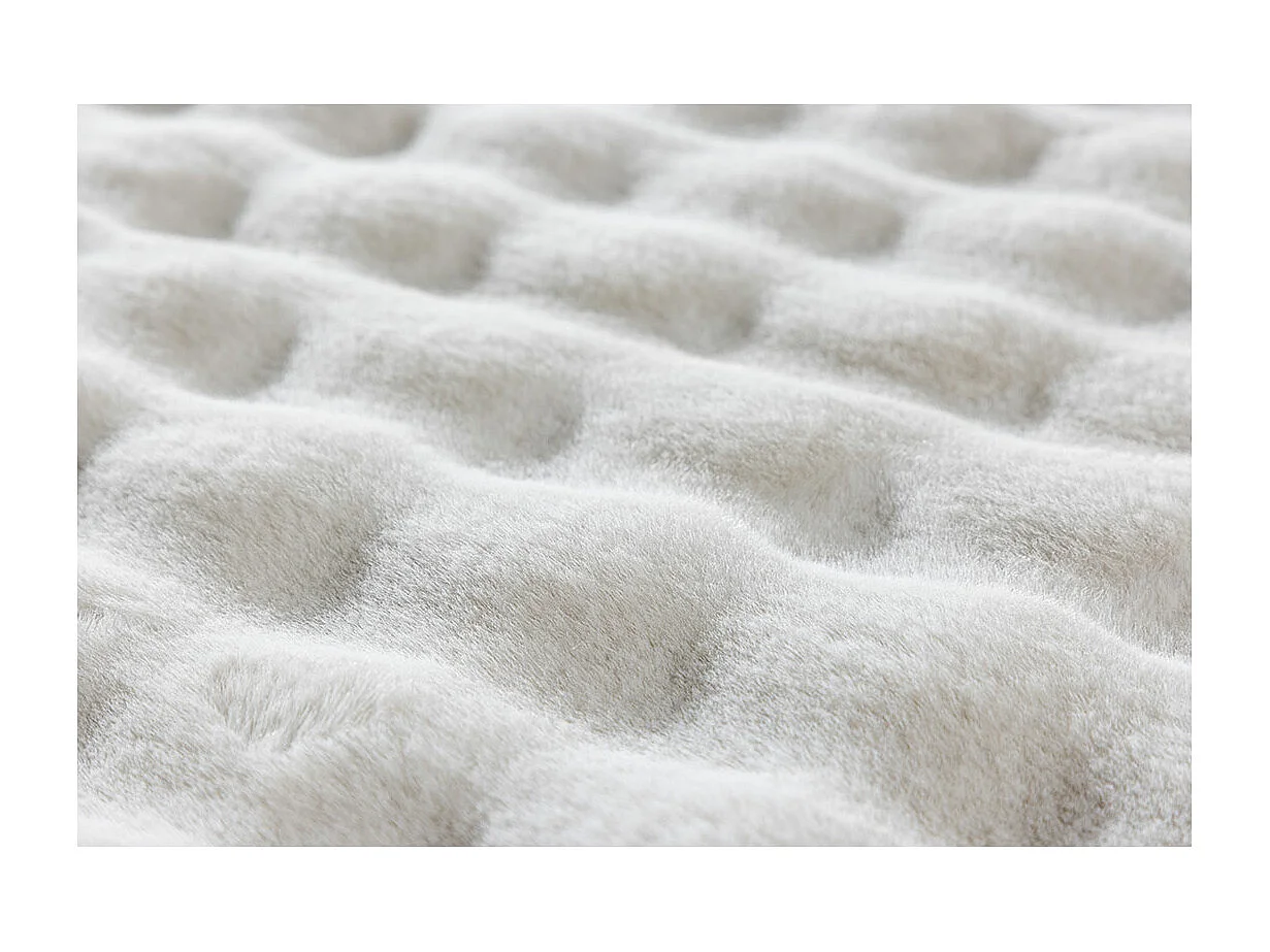 Tapis Imitation Fourrure "Novis" 160x230cm Blanc