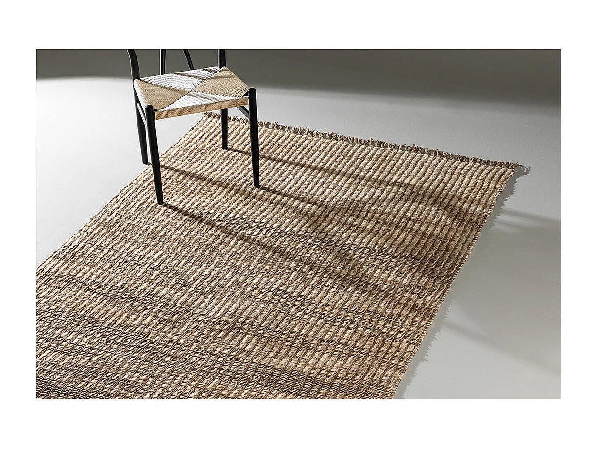 Tapis Déco en Jute "Marcie" 200x290cm Naturel
