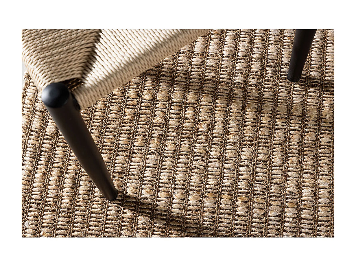 Tapis Déco en Jute "Marcie" 200x290cm Naturel