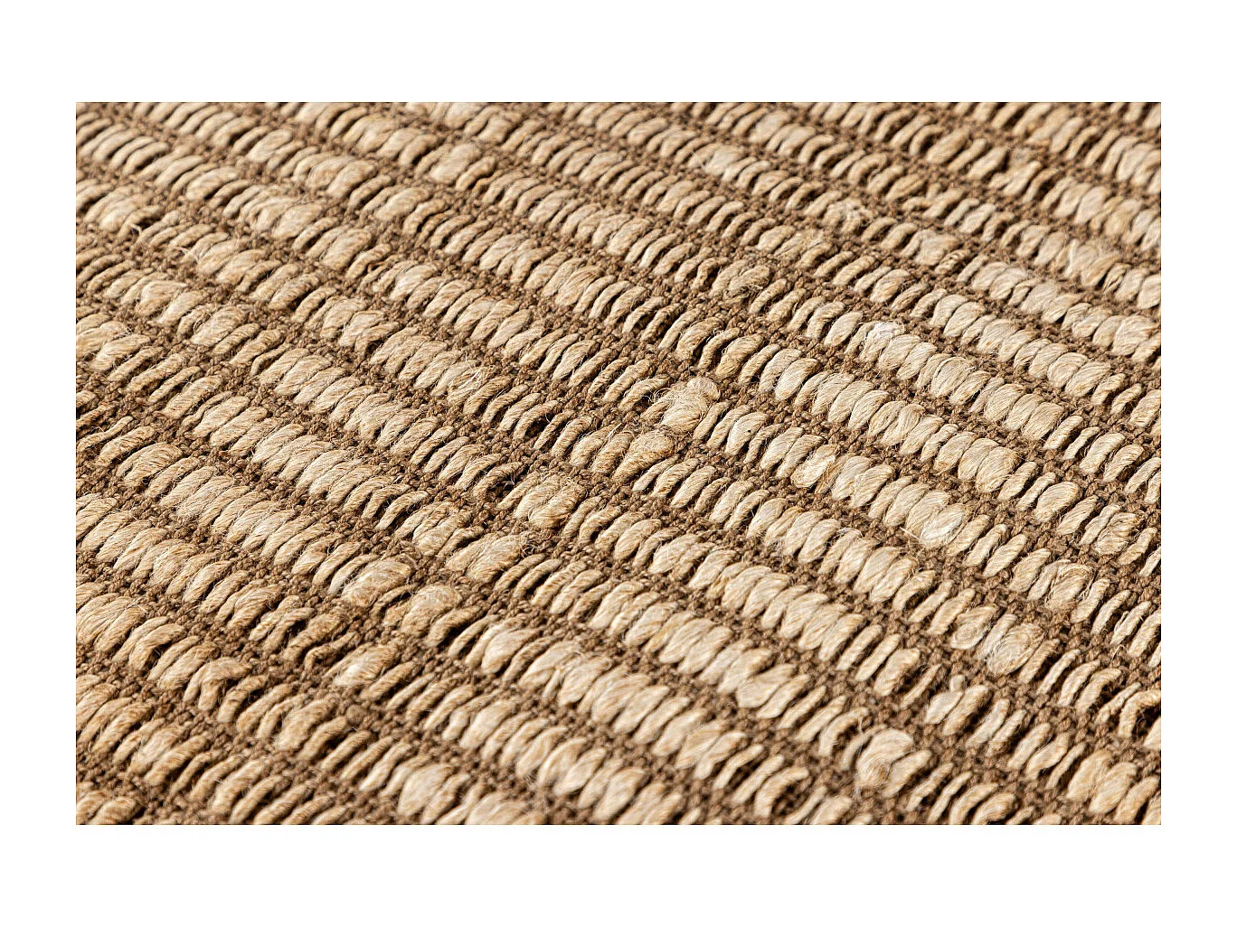 Tapis Déco en Jute "Marcie" 200x290cm Naturel