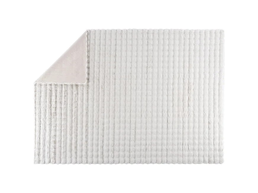 Tapis Imitation Fourrure "Novis" 200x290cm Blanc