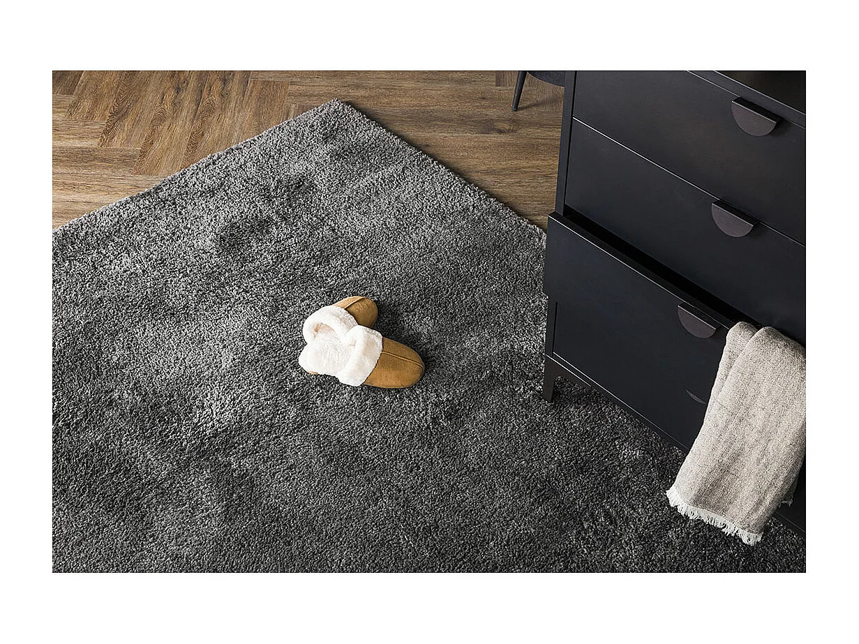 Tapis Design "Walter" 160x230cm Gris Foncé