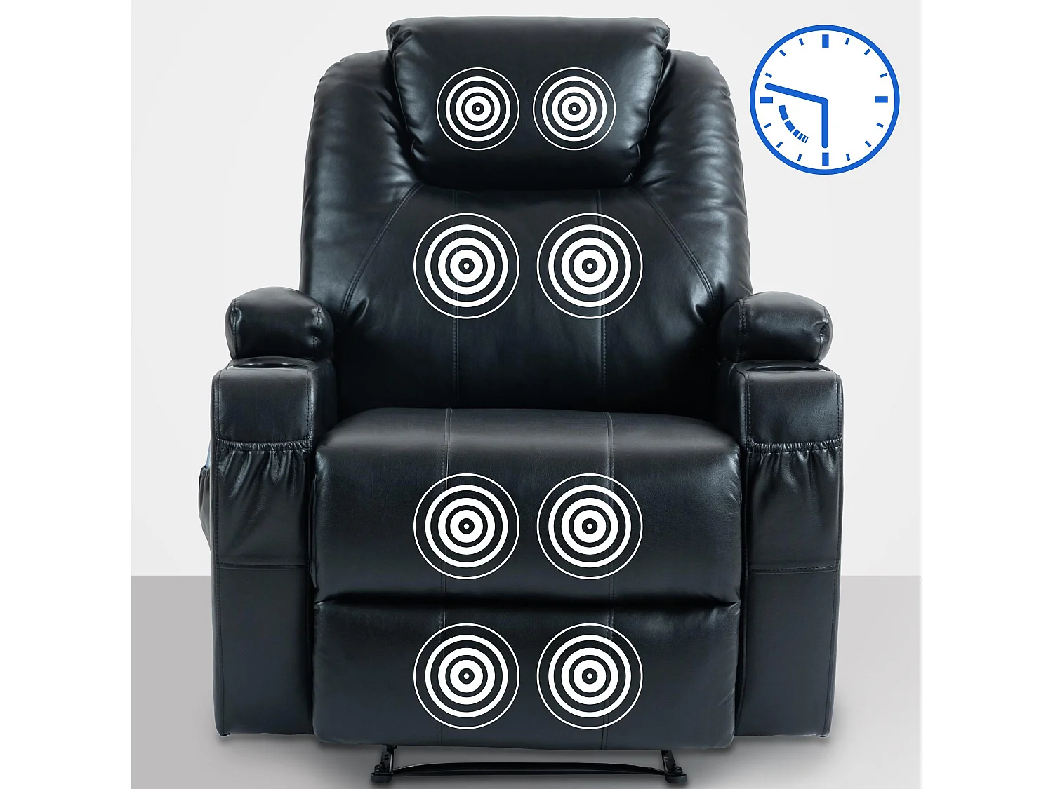 Fauteuil - Similicuir - Noir - Galena