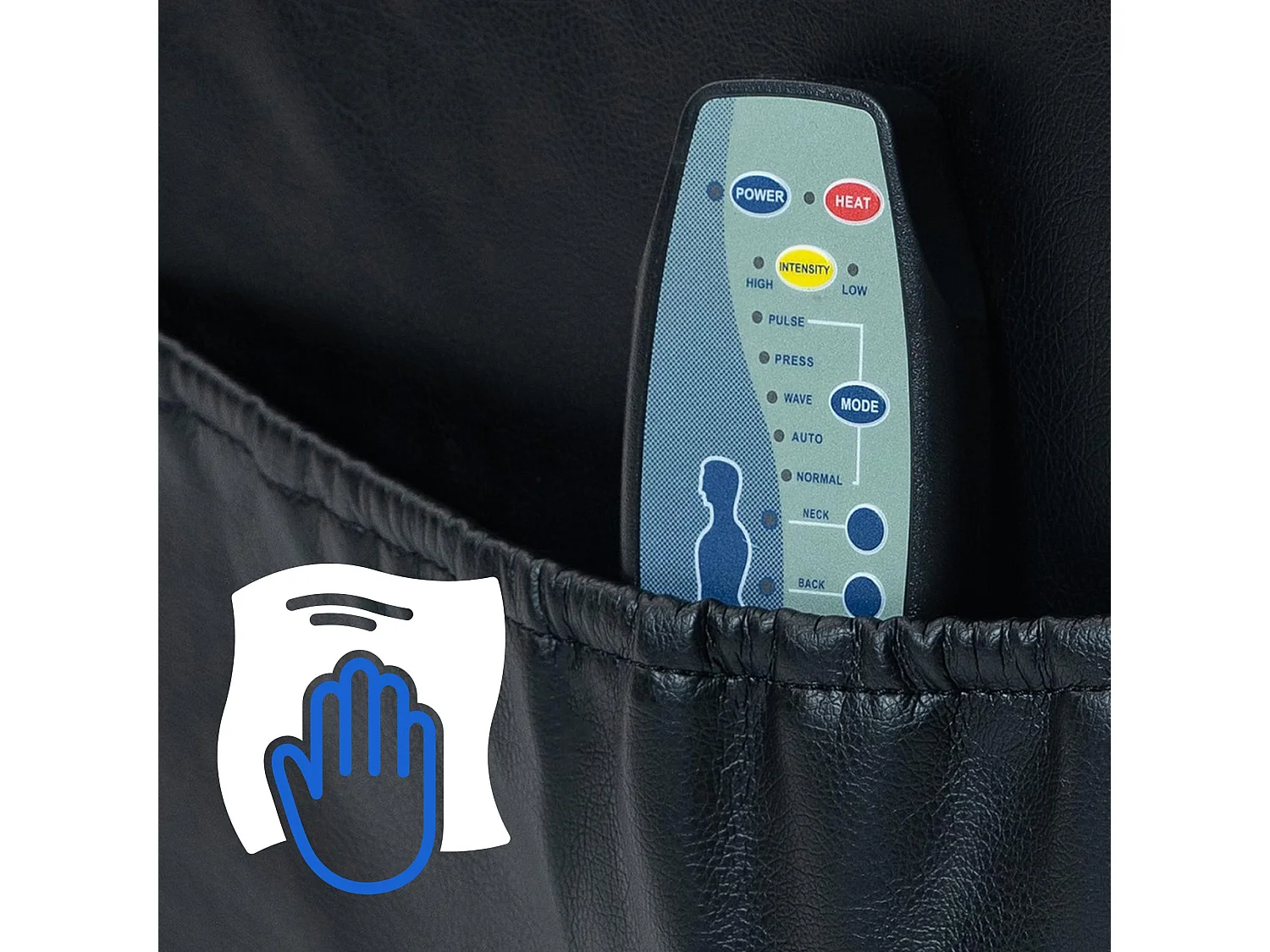 Fauteuil - Similicuir - Noir - Galena