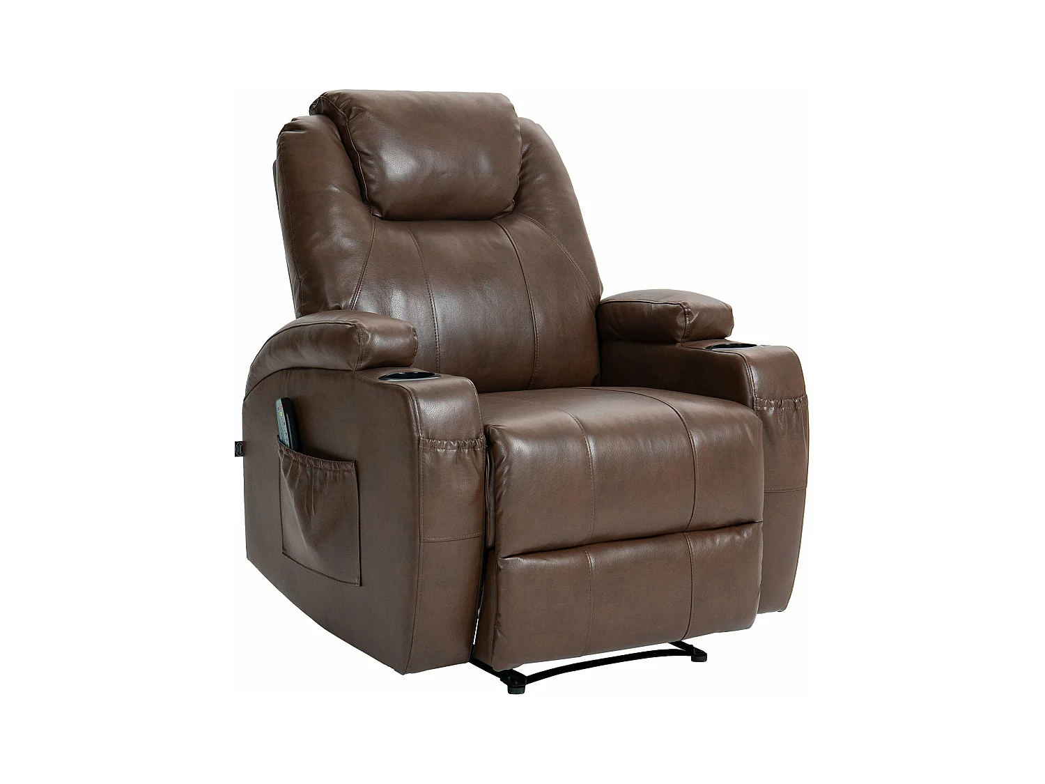 Fauteuil - Similicuir - Marron clair - Galena