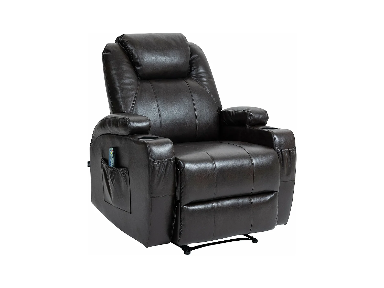 Fauteuil - Similicuir - Marron - Galena