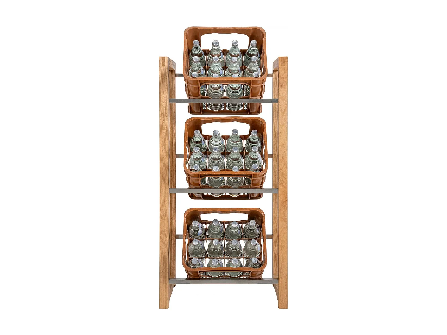 Support de caisse à boisson - Bois - Chêne - Robin