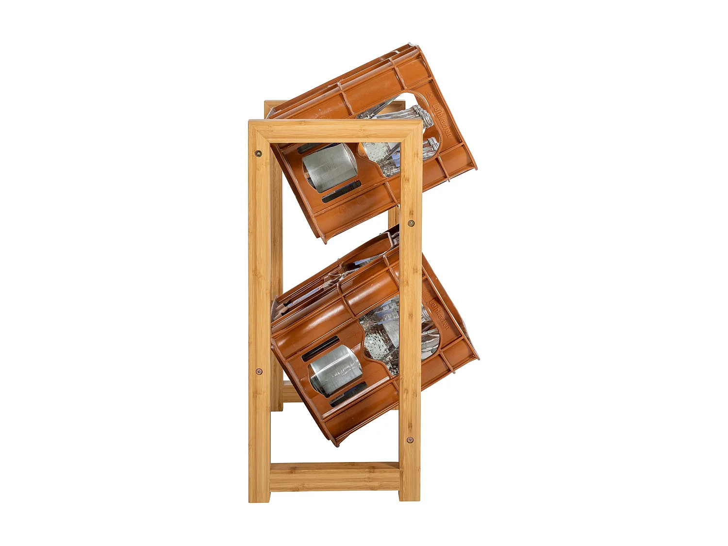 Support de caisse à boisson - Bois - Nature - Robin