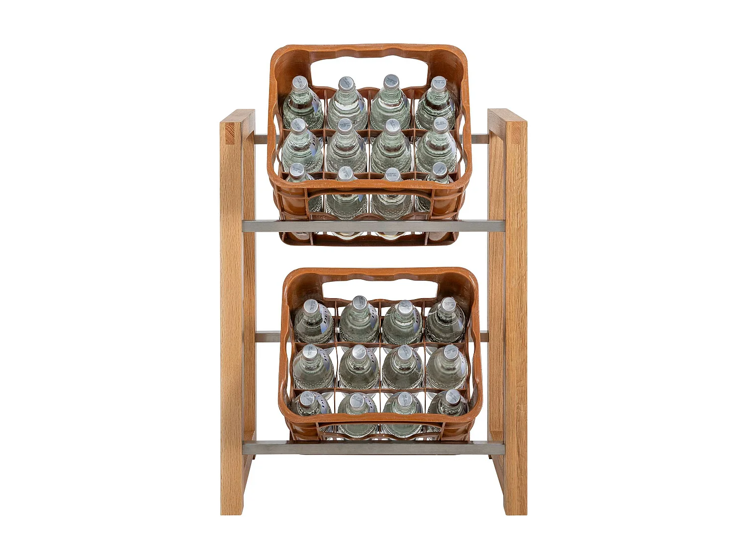 Support de caisse à boisson - Bois - Chêne - Robin