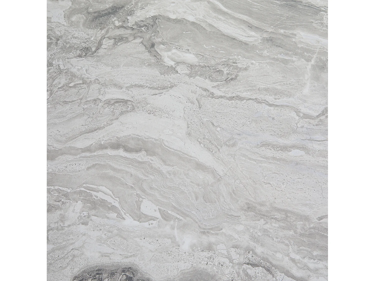 Table à manger escamotable 99-159 x 74 cm - 6 à 8 personnes - en MDF - Noir + Gris