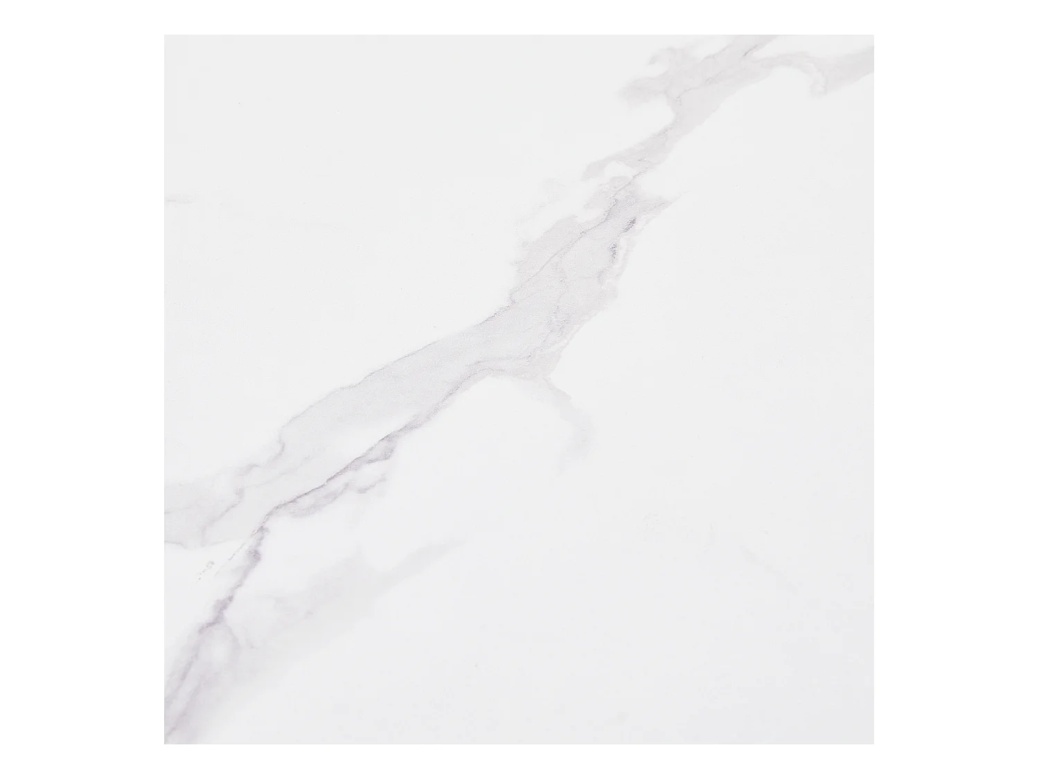 Table à manger escamotable 99-159 x 74 cm - 6 à 8 personnes - en MDF - Blanc + Noir