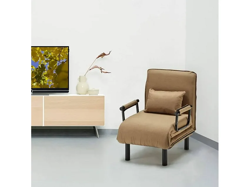 Fauteuil-lit pliable en tissu Alnitak