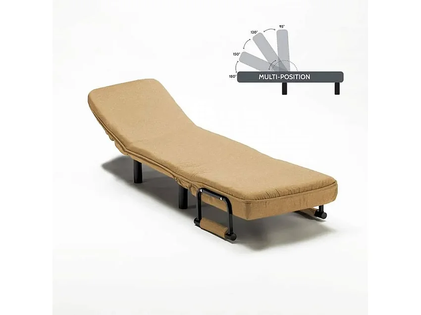 Fauteuil-lit pliable en tissu Alnitak