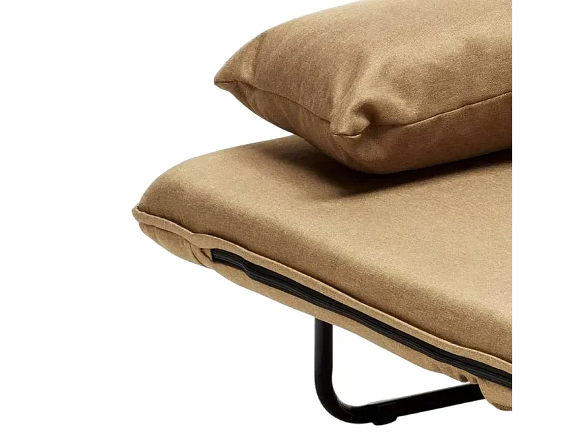 Deborah klappbarer Schlafsessel aus Stoff - Beige