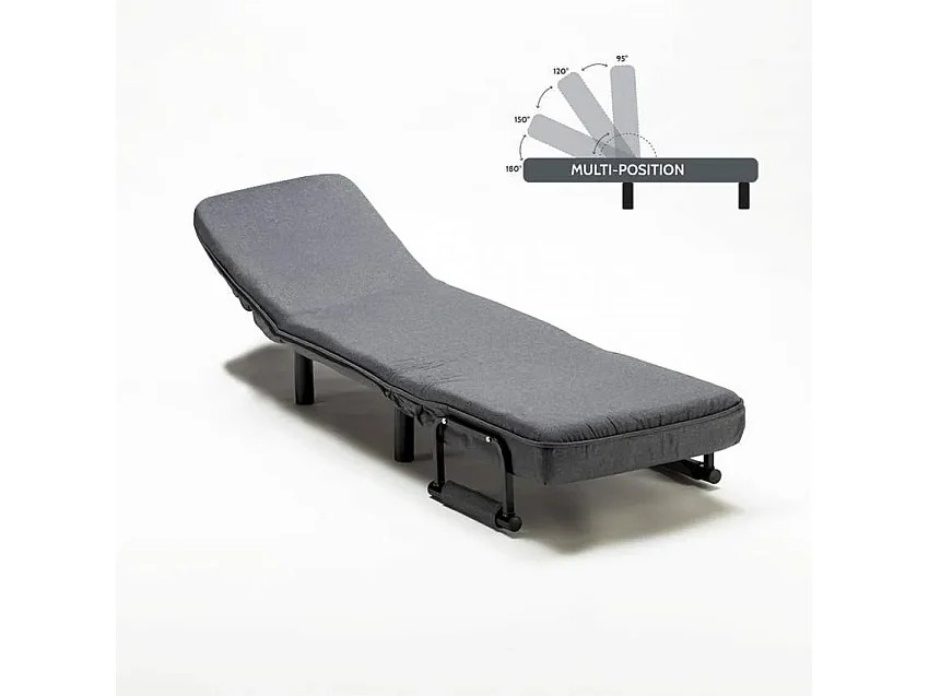 Fauteuil-lit pliable en tissu Alnitak