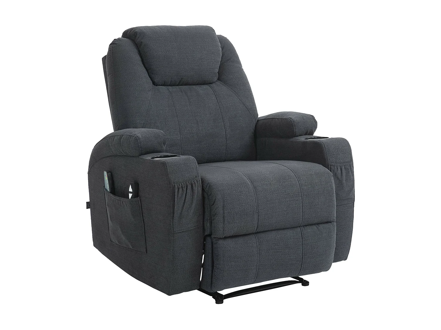 Fauteuil - Tissu - Gris foncé - Hepler