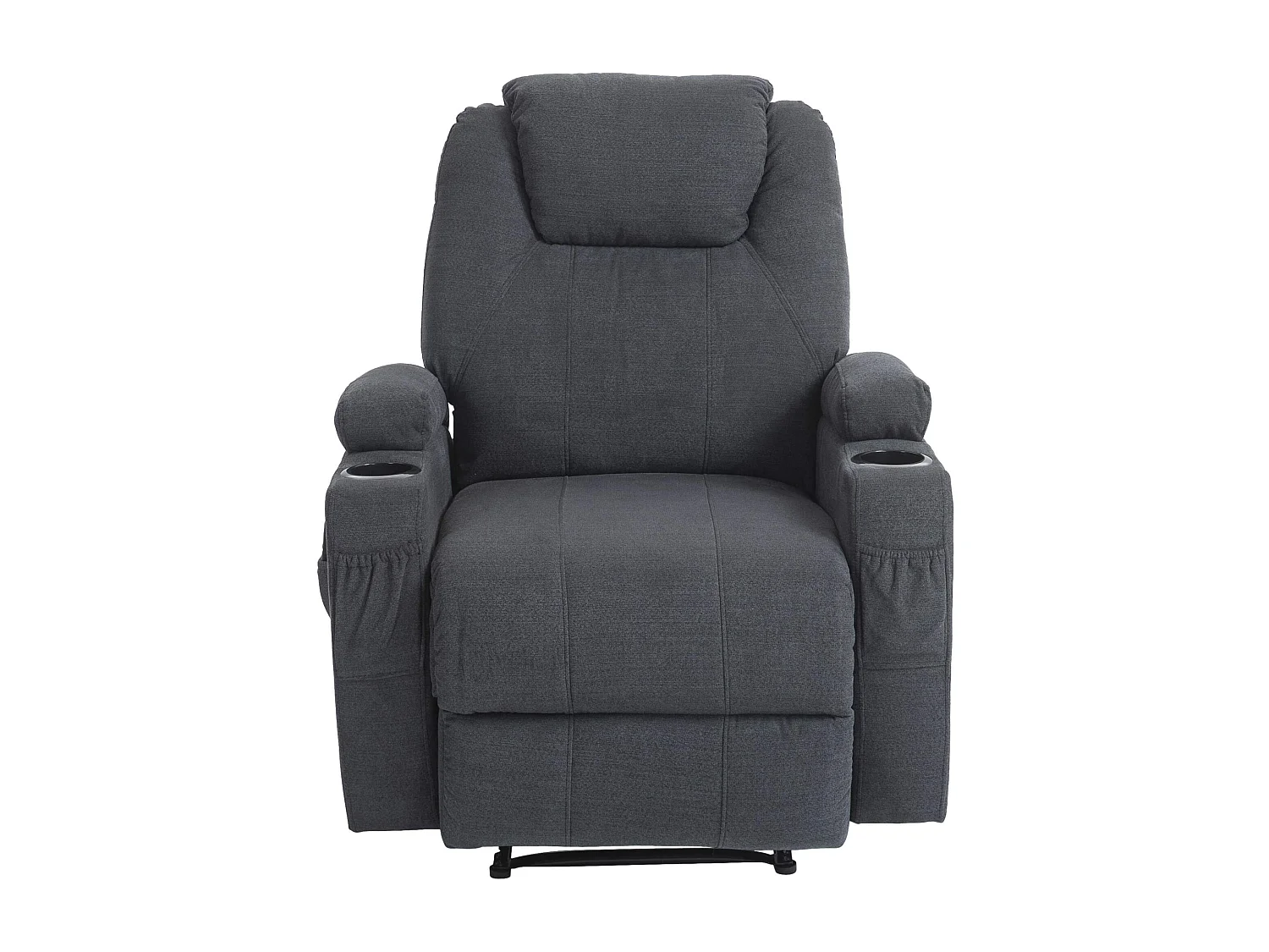 Fauteuil - Tissu - Gris foncé - Hepler