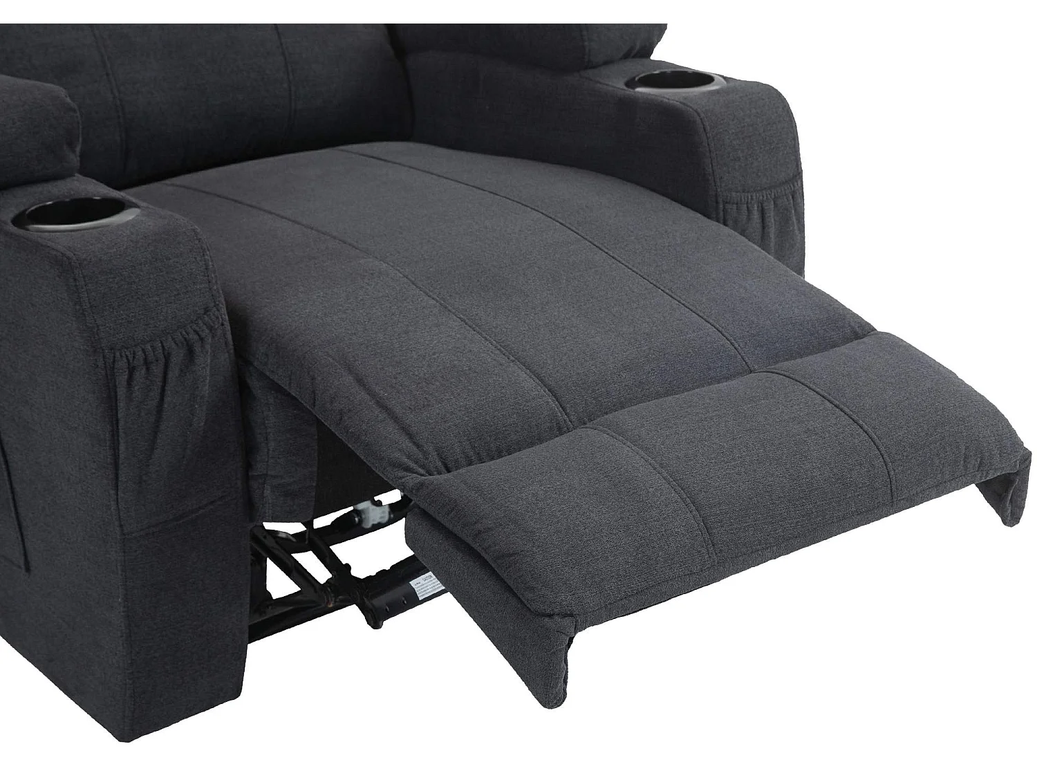 Fauteuil - Tissu - Gris foncé - Hepler