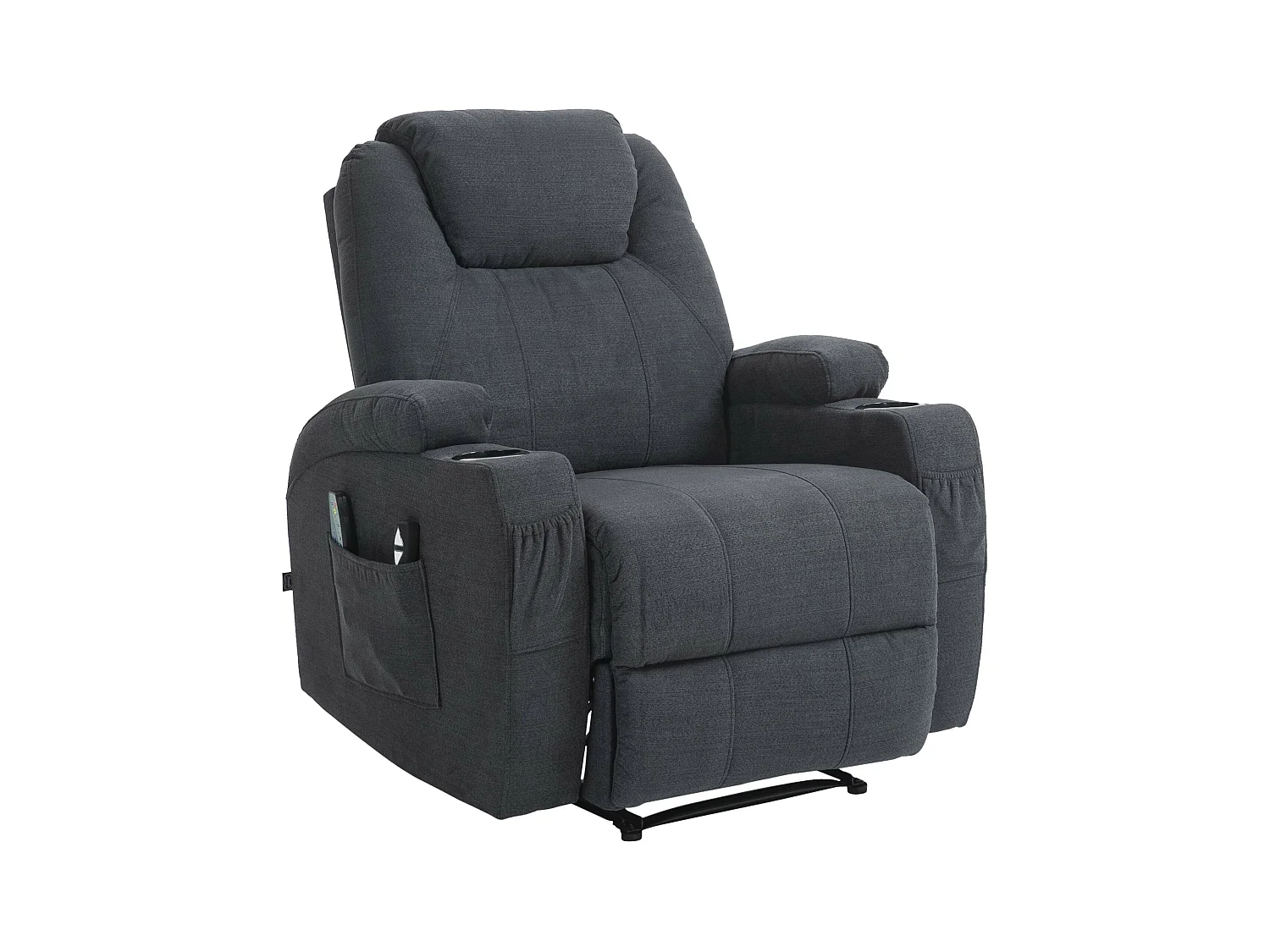 Fauteuil - Tissu - Gris foncé - Hepler
