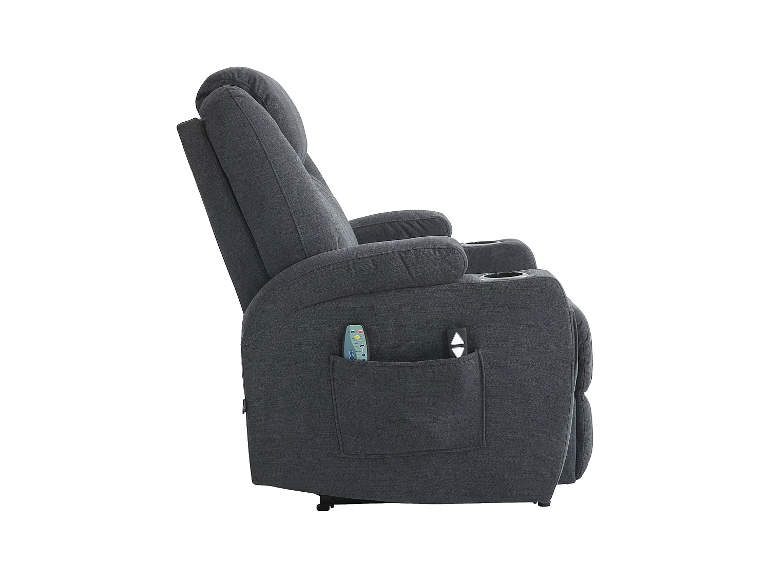Poltrona - Tessuto - grigio scuro - Hepler