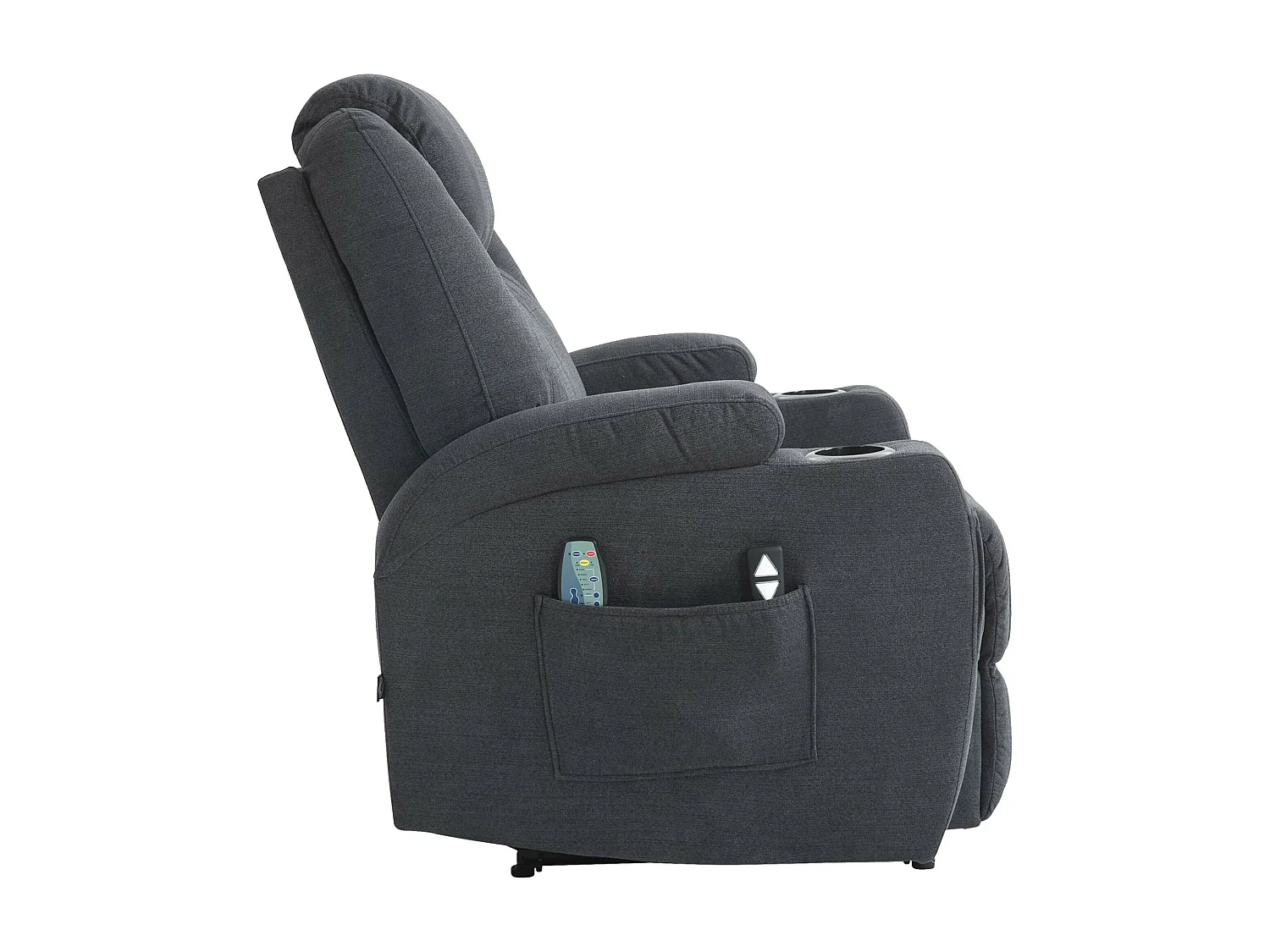 Fauteuil - Tissu - Gris foncé - Hepler