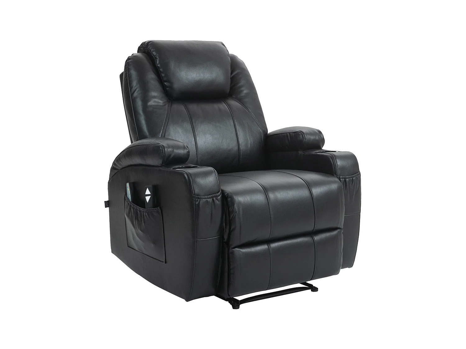 Fauteuil - Similicuir - Noir - Hepler