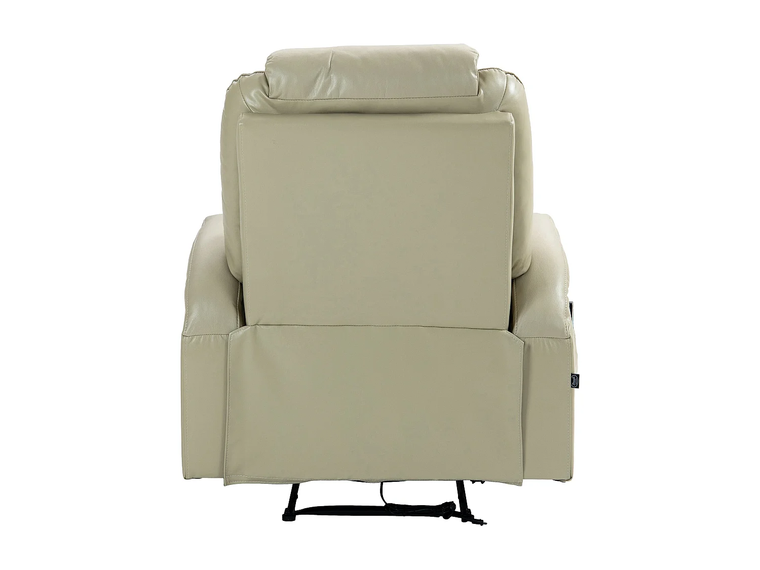 Fauteuil - Similicuir - Crème - Hepler