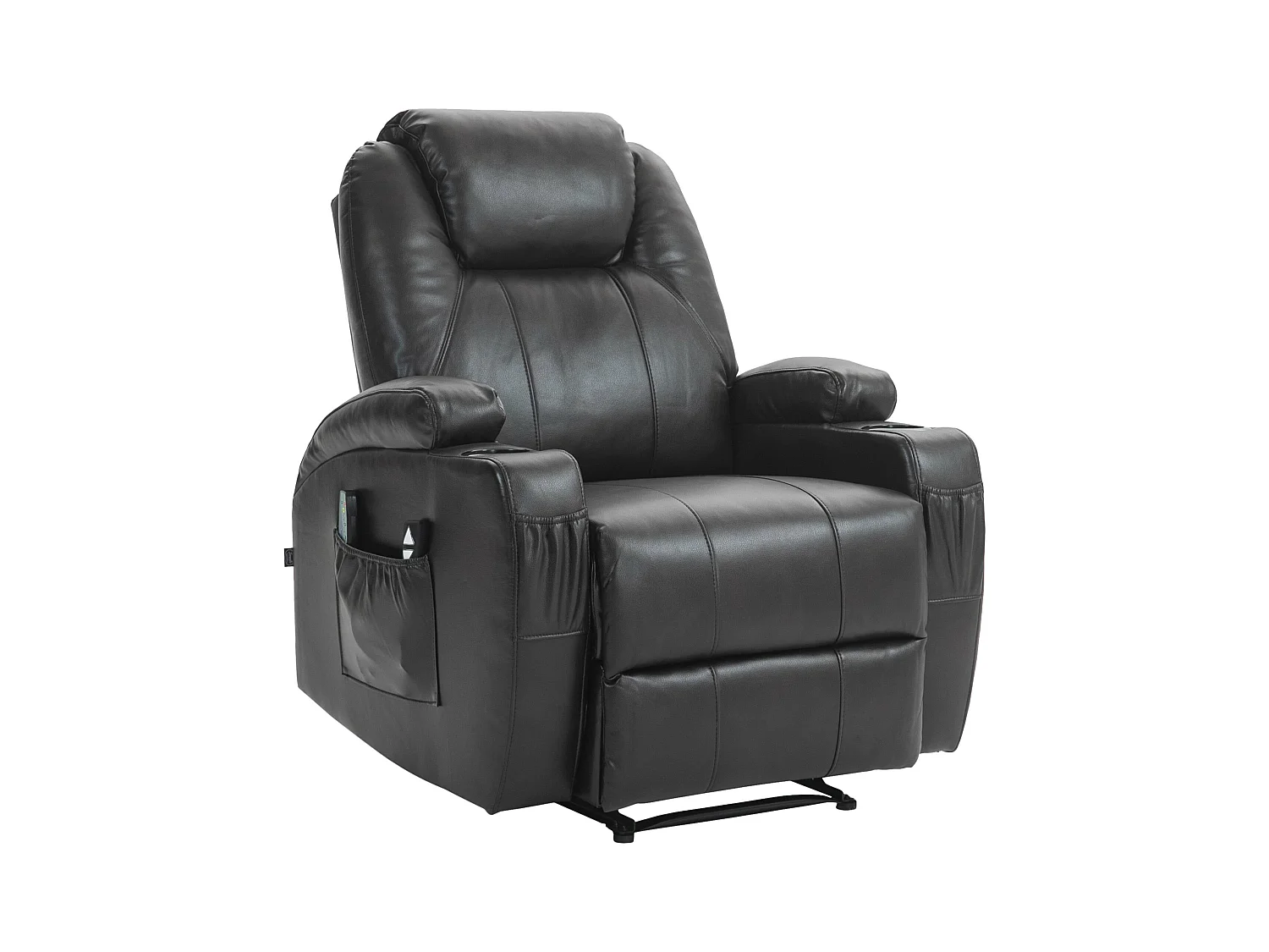 Fauteuil - Similicuir - Marron - Hepler