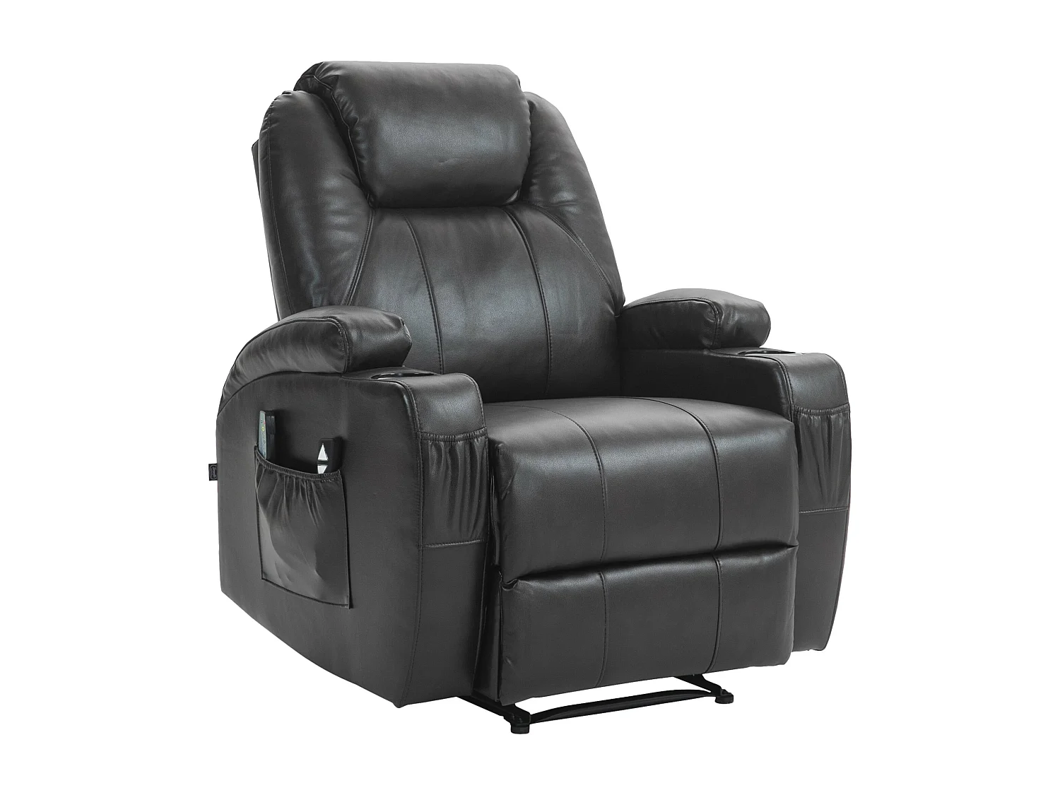 Fauteuil - Similicuir - Marron - Hepler