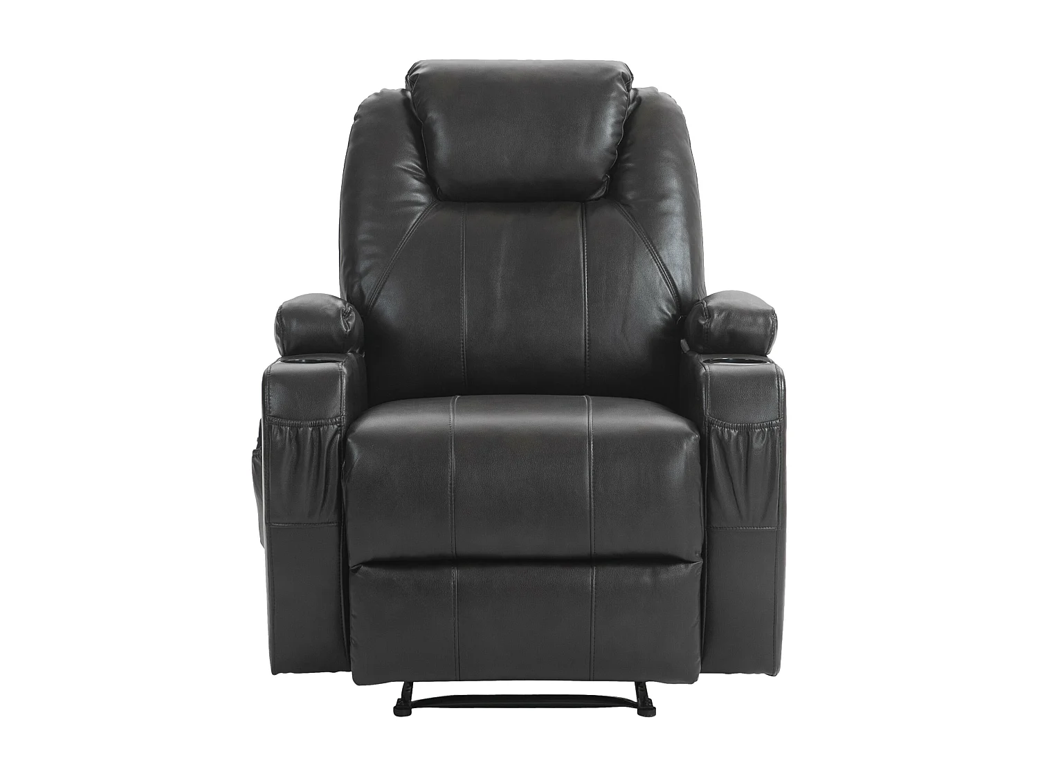 Fauteuil - Similicuir - Marron - Hepler