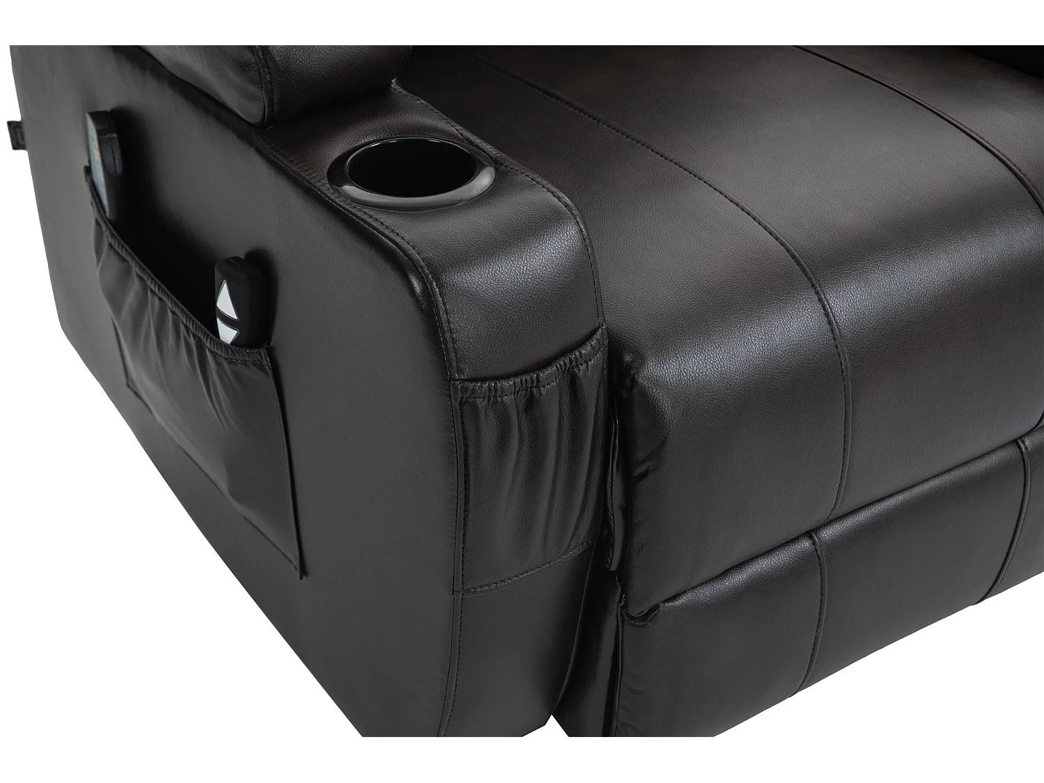 Fauteuil - Similicuir - Marron - Hepler