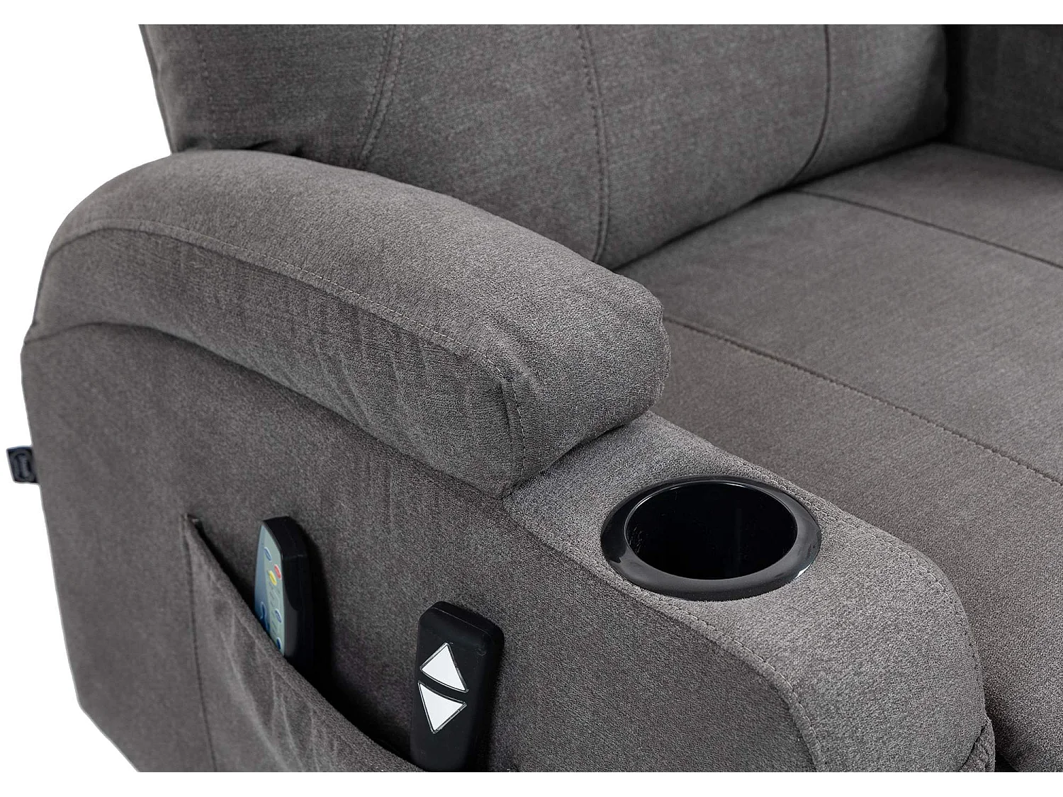 Fauteuil - Tissu - Gris - Hepler