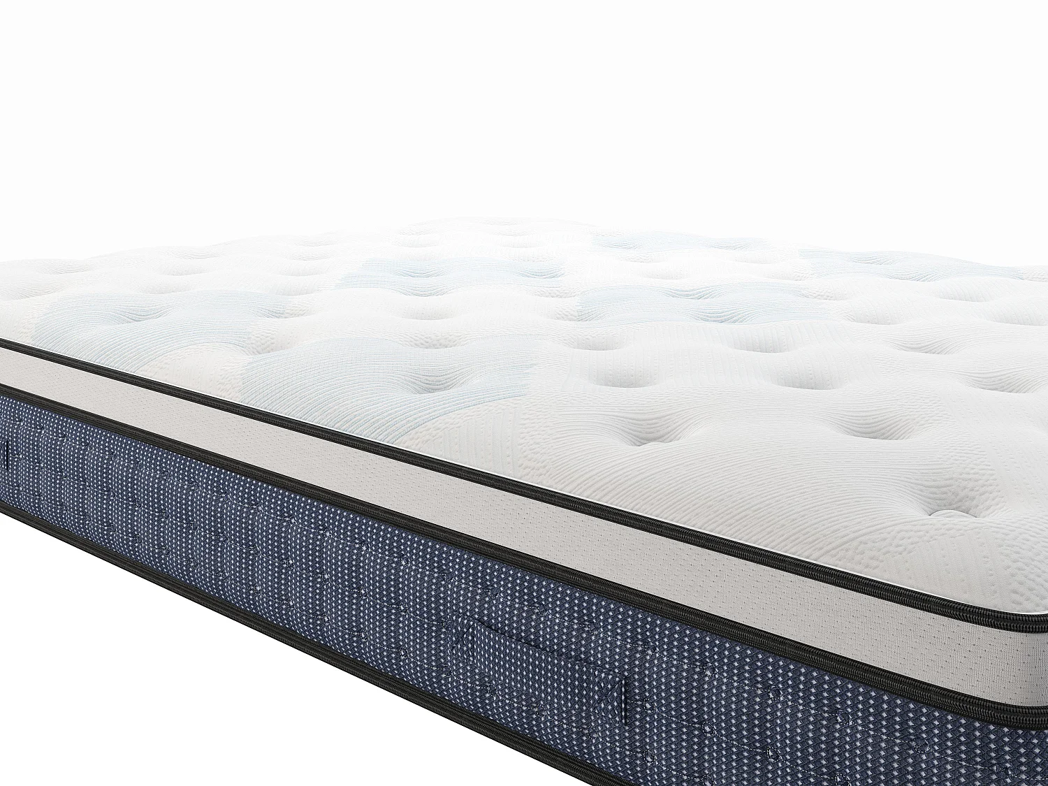 Matelas 140 x 190 cm ressorts ensachés 7 zones et gel à mémoire de forme ép.23cm - VARNO de YSMÉE