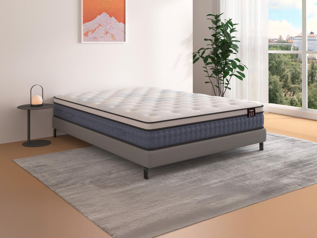 Matratze 160x200 cm - Taschenfederkern 7 Zonen + Memory-Gel - 23 cm - VARNO günstig online kaufen