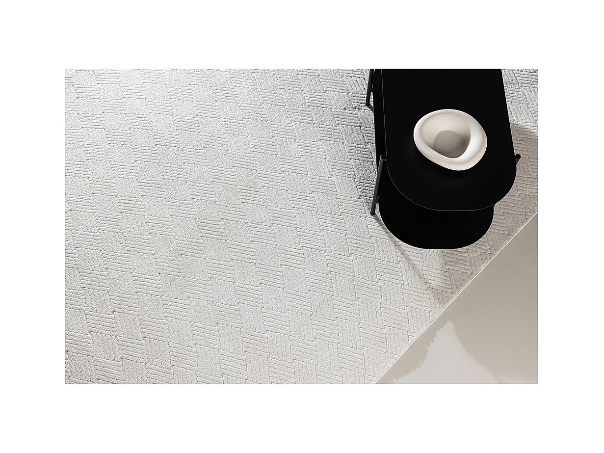 Todd vloerkleed 200x290 cm wit.