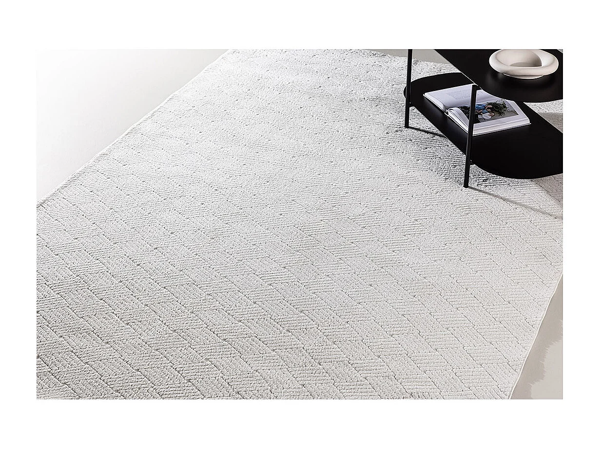 Todd tapis 200x290 cm blanc.