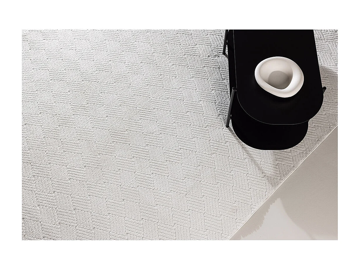 Todd tapis 200x290 cm blanc.